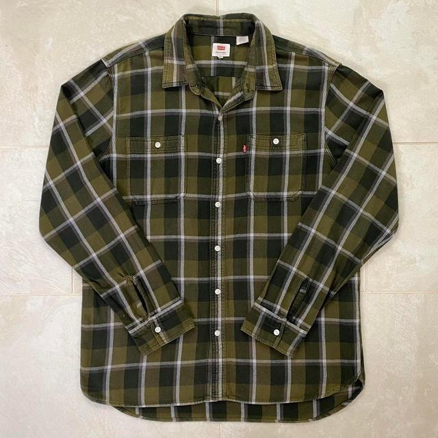 Levi's Men's Shirt - Green - XL on Productcaster.