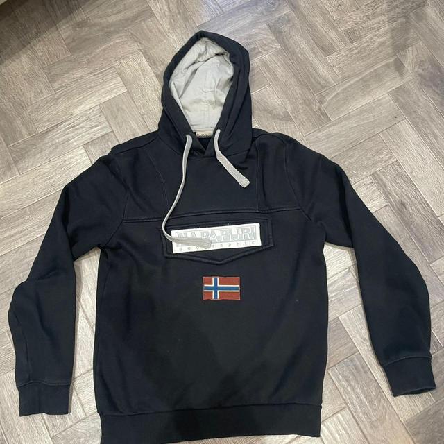 Napapijri Men's Hoodie - Black - S on Productcaster.