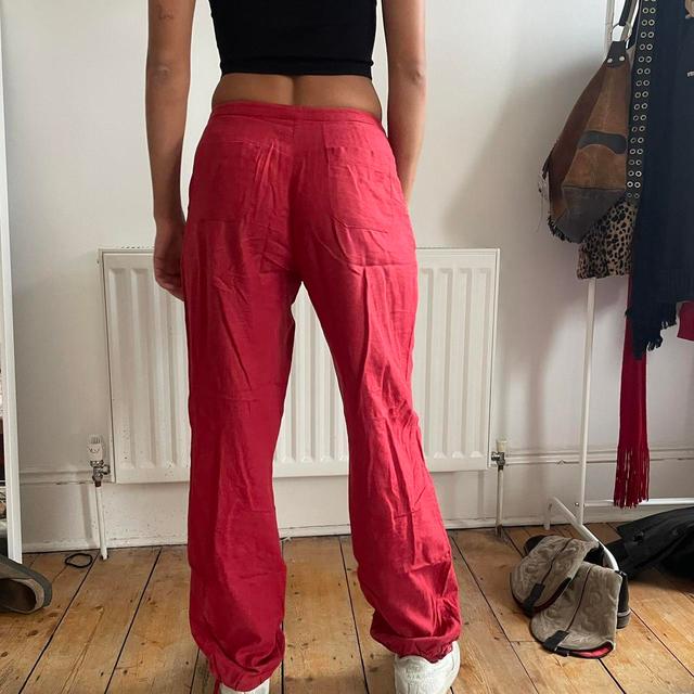 Vintage Women's Trousers - Red - XS on Productcaster.