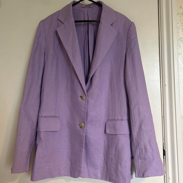 & Other Stories Women's Tailored jacket - Purple - UK 12 on Productcaster.