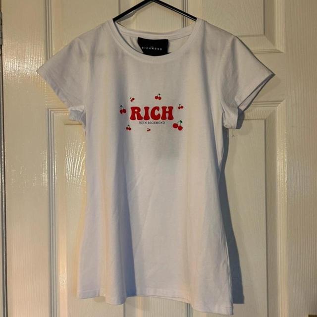 John Richmond Women's T-shirt - White - XL on Productcaster.