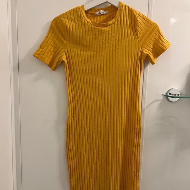 Primark Women's Bodycon Dress - Yellow - 8 on Productcaster.