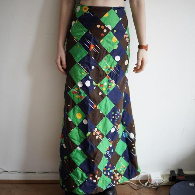 Handmade Women's Maxi Skirt - Blue - UK 6 on Productcaster.