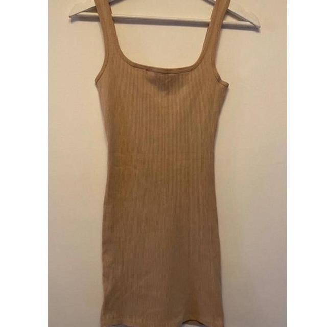 Bershka Women's Bodycon Dress - Tan - 6 on Productcaster.