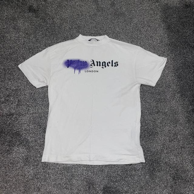 Palm Angels Men's T-shirt - White - S on Productcaster.