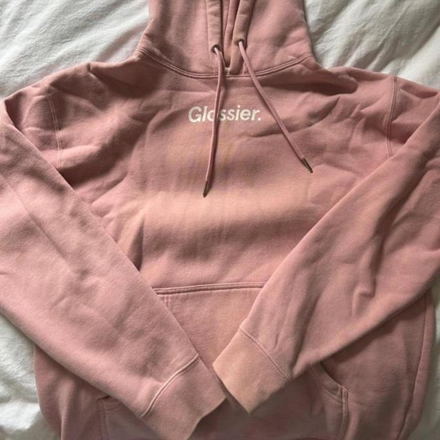 Glossier Women's Hoodie - Pink - M on Productcaster.