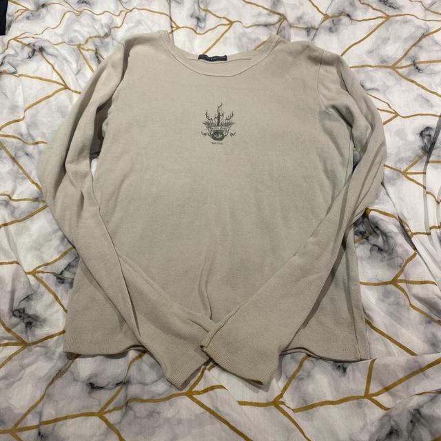 Brandy Melville Women's Sweatshirt - Cream - One size on Productcaster.