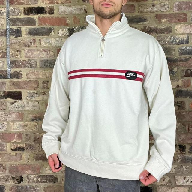 Nike Men's Sweatshirt - Cream - L on Productcaster.