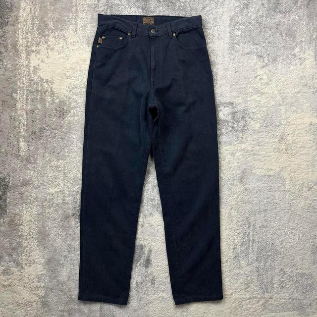 Vintage Men's Straight leg Chino Trousers - Navy - 30" on Productcaster.