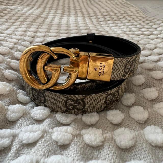 Gucci Women's Belt - Black/Cream on Productcaster.