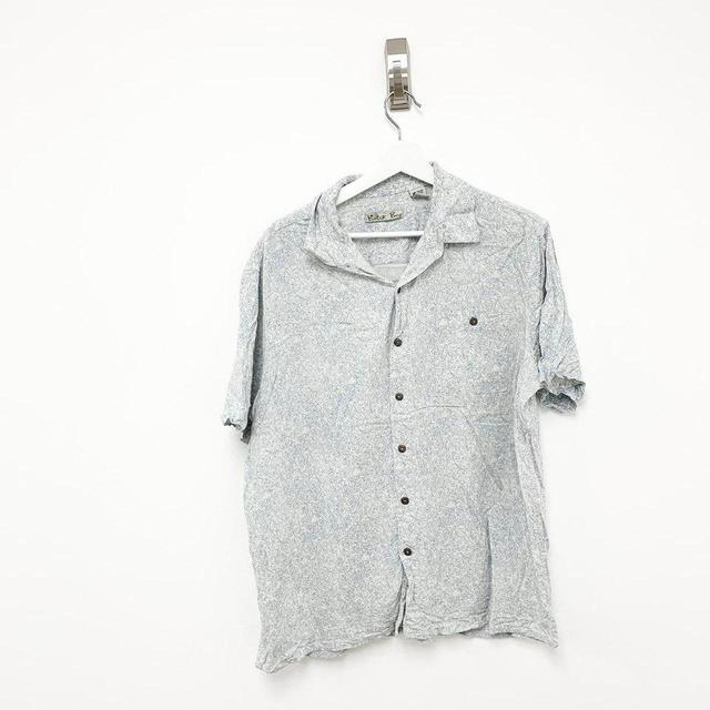 Vintage Men's Shirt - Blue/White - XL on Productcaster.