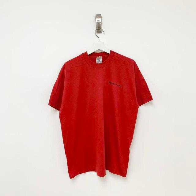 Fruit of the Loom Men's T-shirt - Red - L on Productcaster.