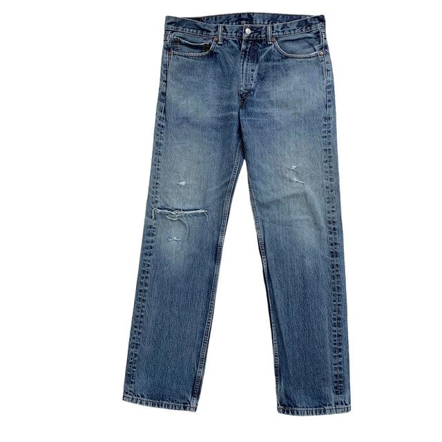 Levi's Men's Distressed Jeans - Blue - 36" on Productcaster.