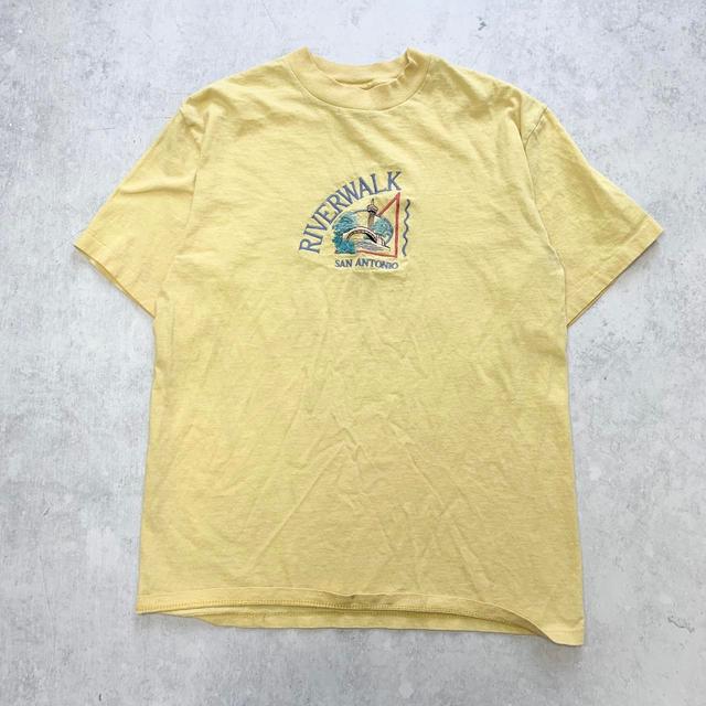 Vintage Men's T-shirt - Yellow - M on Productcaster.