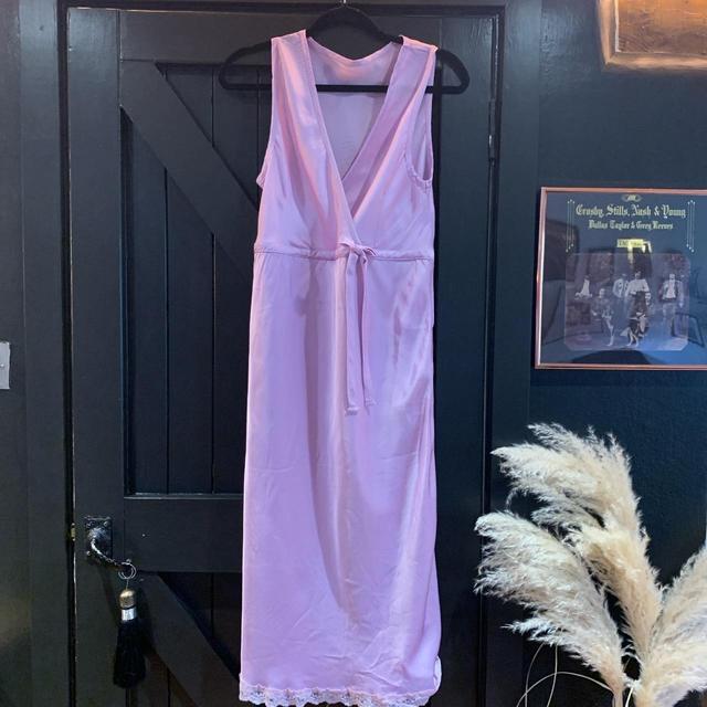 Vintage Women's Slip Dress - Purple - M on Productcaster.