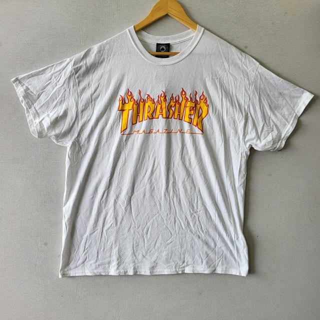 Thrasher Men's T-shirt - White - XL on Productcaster.