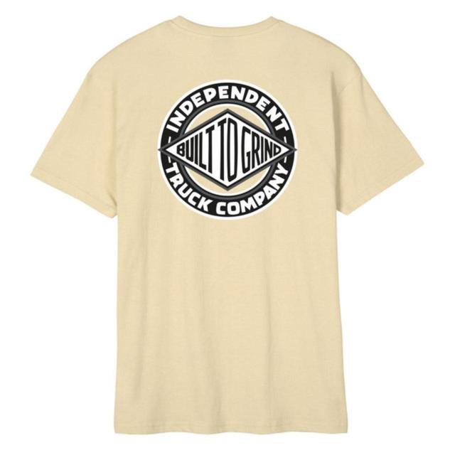 Independent Men's T-shirt - Tan/Cream - L on Productcaster.