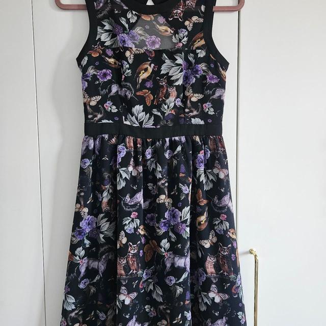 Marks & Spencer Women's Dress - Black/Purple - 6 on Productcaster.