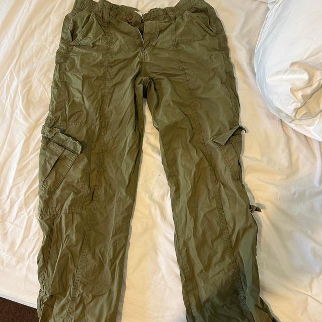 Urban Outfitters Women's Trousers - Khaki/Green - UK 8 on Productcaster.