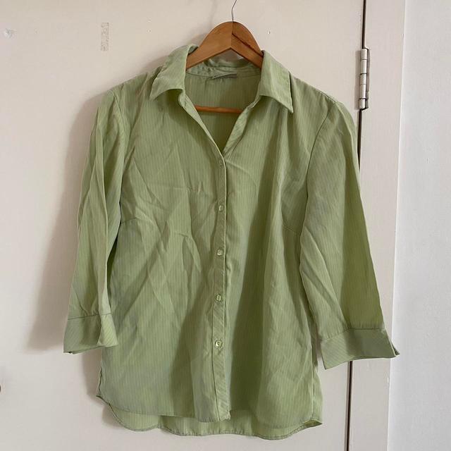 Women's Shirt - Khaki/Green - 40 on Productcaster.