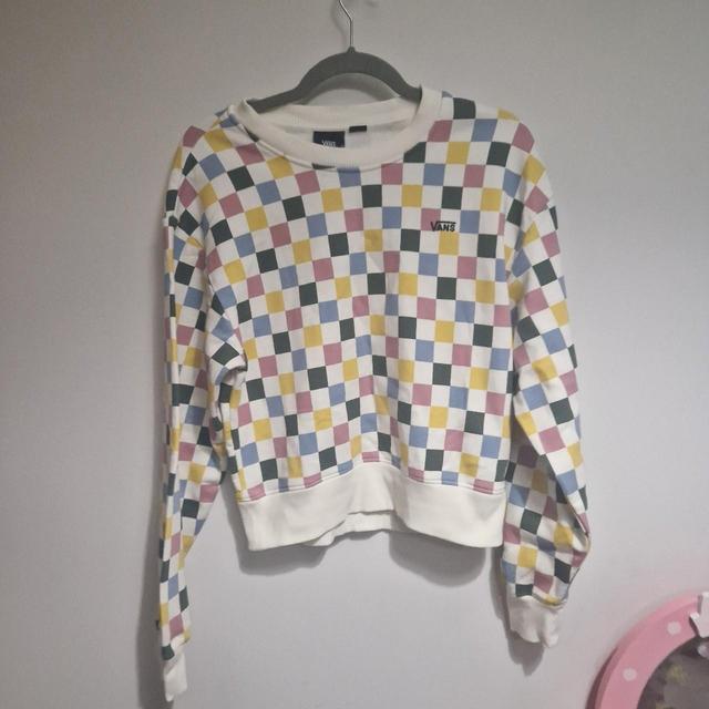 Vans Women's Sweatshirt - White/Multi - 8 on Productcaster.