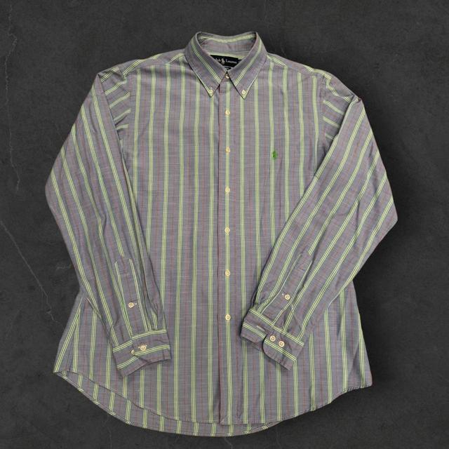 Ralph Lauren Men's Shirt - Purple - L on Productcaster.