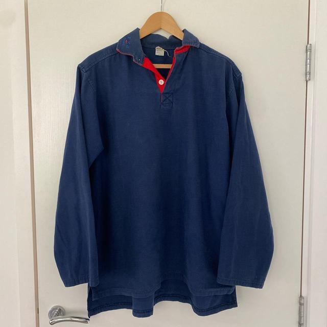 Vintage Men's Polo shirt - Blue - M on Productcaster.