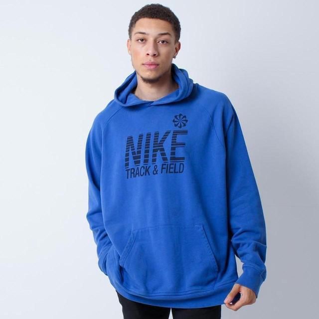 Nike Men's Hoodie - Blue - XXXL on Productcaster.