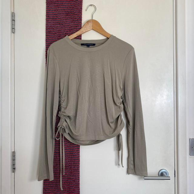 French Connection Women's Crop top - Khaki - L on Productcaster.