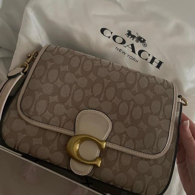 Coach Women's Shoulder bags - Cream/Brown on Productcaster.