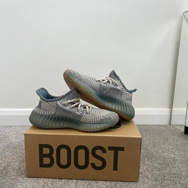 Yeezy Women's Trainers - Grey/Blue - UK 3.5 on Productcaster.