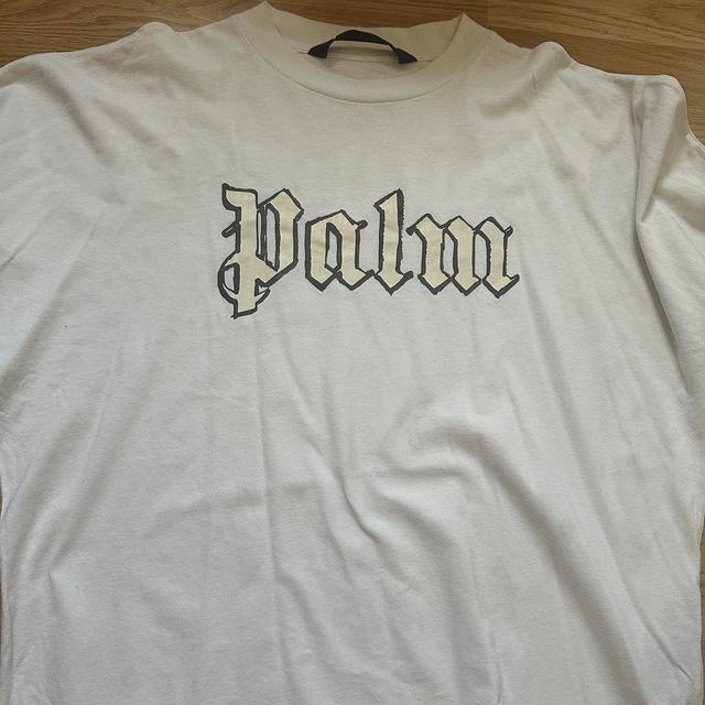 Palm Angels Men's T-shirt - White - M on Productcaster.