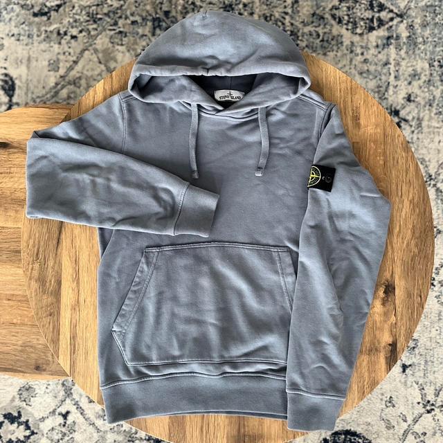 Stone Island Men's Hoodie - Blue - S on Productcaster.