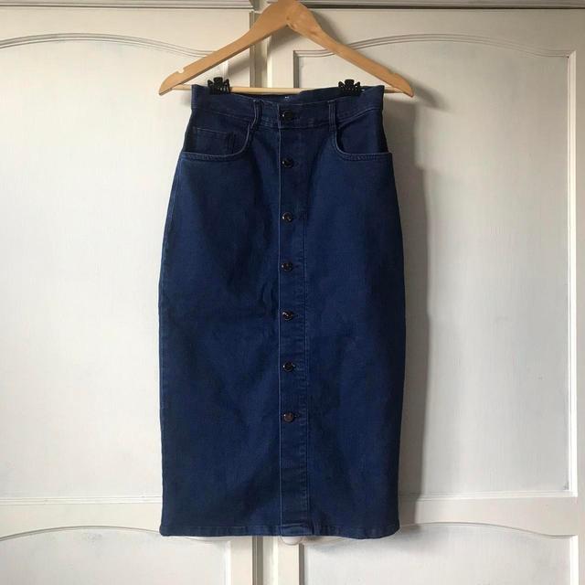 Women's Skirt - Navy/Blue - UK 8 on Productcaster.