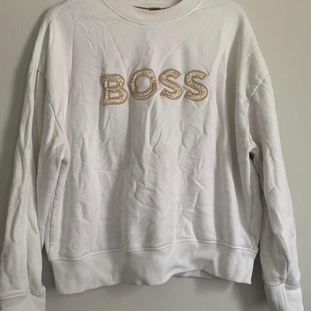 BOSS Women's Jumper - White - 12 on Productcaster.