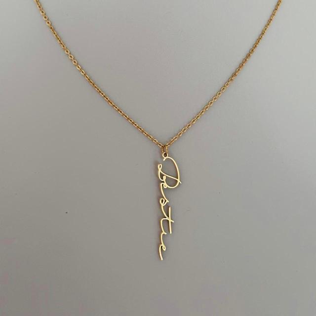 Custom Women's Necklace - Gold on Productcaster.