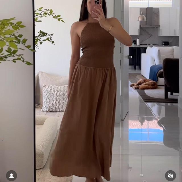 Zara Women's Dress - Brown/Tan - XS on Productcaster.