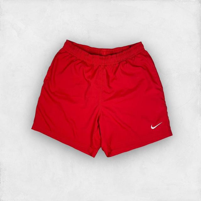 Nike Men's Shorts - Red - M on Productcaster.