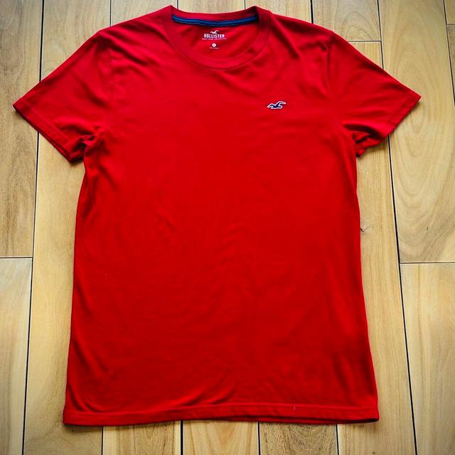 Hollister Co. Men's T-shirt - Red - M on Productcaster.