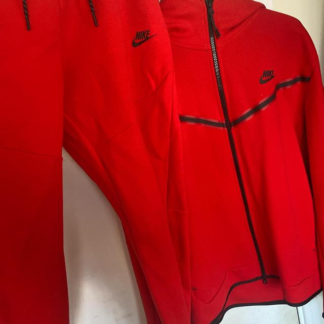 Nike Men's Hoodie - Red - L on Productcaster.