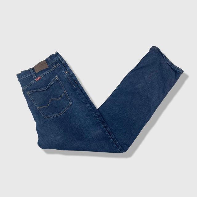 Wrangler Men's Slim Faded Trousers - Navy - 38" on Productcaster.