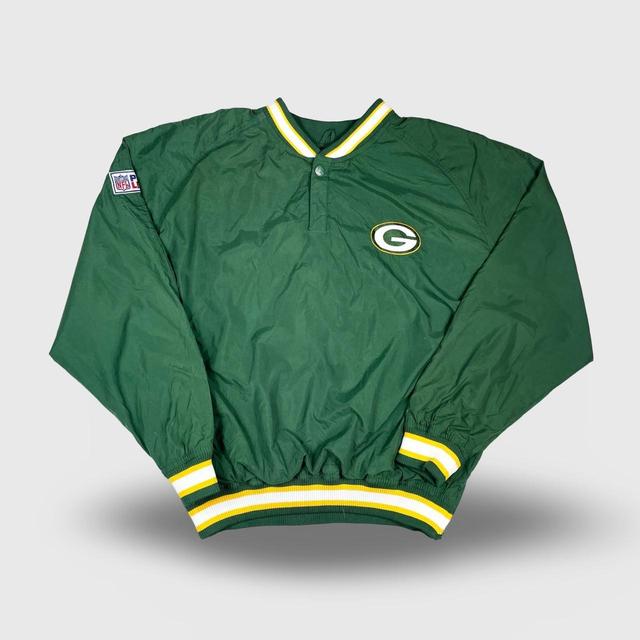 NFL Men's Windbreaker Jacket - Green - S on Productcaster.