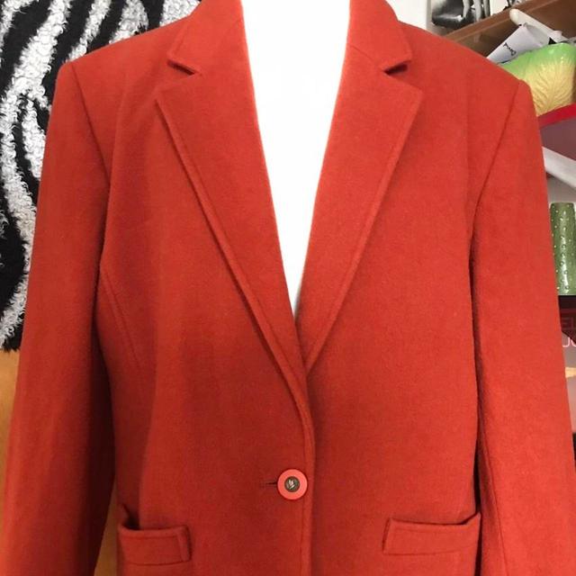 Vintage Women's Corduroy Jacket - Orange - S on Productcaster.