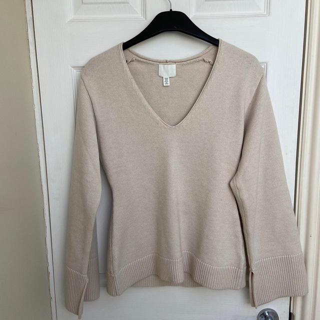 H&M Women's Jumper - Cream - XS on Productcaster.