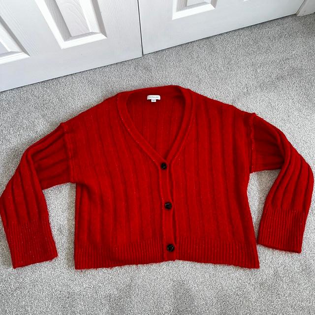 Topshop Women's Cardigan - Red - XS on Productcaster.