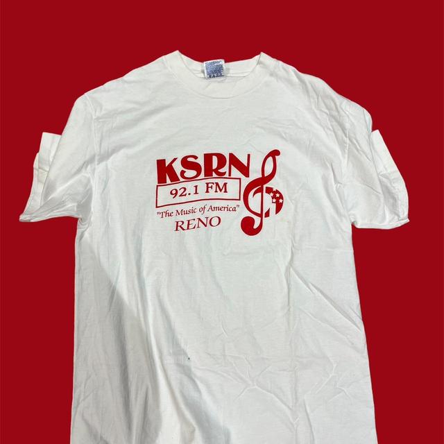 Men's T-shirt - White/Red - L on Productcaster.