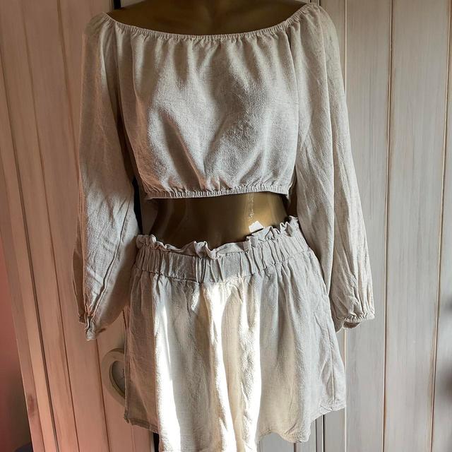 Nasty Gal Women's Crop top - Cream - 14 on Productcaster.