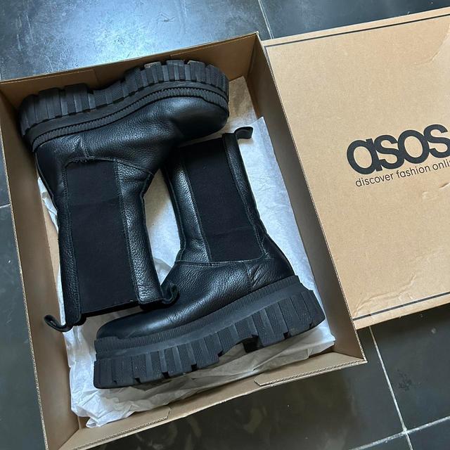 ASOS Women's Platform Boots - Black - UK 4 on Productcaster.