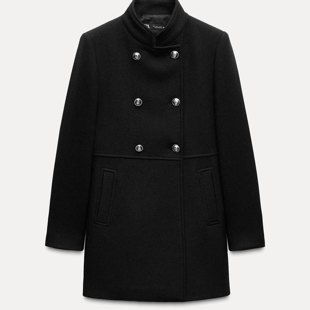 Zara Women's Coat - Black - S on Productcaster.