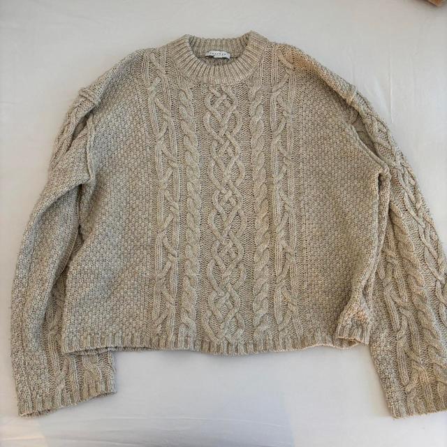 Topshop Women's Jumper - Cream/Tan - XS on Productcaster.